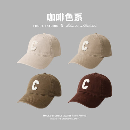 Hat Good Version Of Men And Women C Word All-match Soft Top Baseball Cap Couple Cap Tide