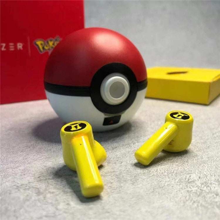 Pokemeng Pikachu Real Wireless Bluetooth Headset Elf Ball Cartoon Earplugs TWS Mai For Boys And Girls