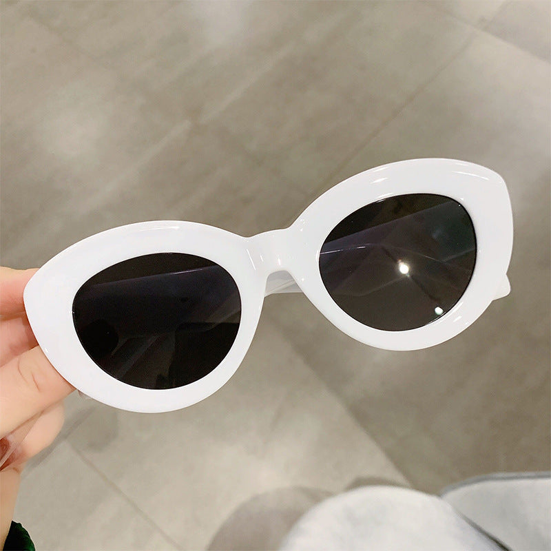 Fashionable Wide-brimmed Cat-eye Sunglasses, New INS Retro Sunglasses, Export Trendy Street Style Sunglasses 5080