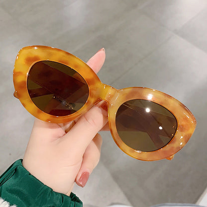 Fashionable Wide-brimmed Cat-eye Sunglasses, New INS Retro Sunglasses, Export Trendy Street Style Sunglasses 5080