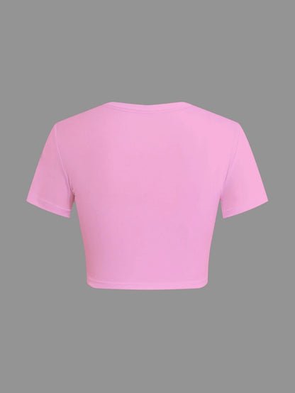 palm BEACH please design women's fashion short t-shirt