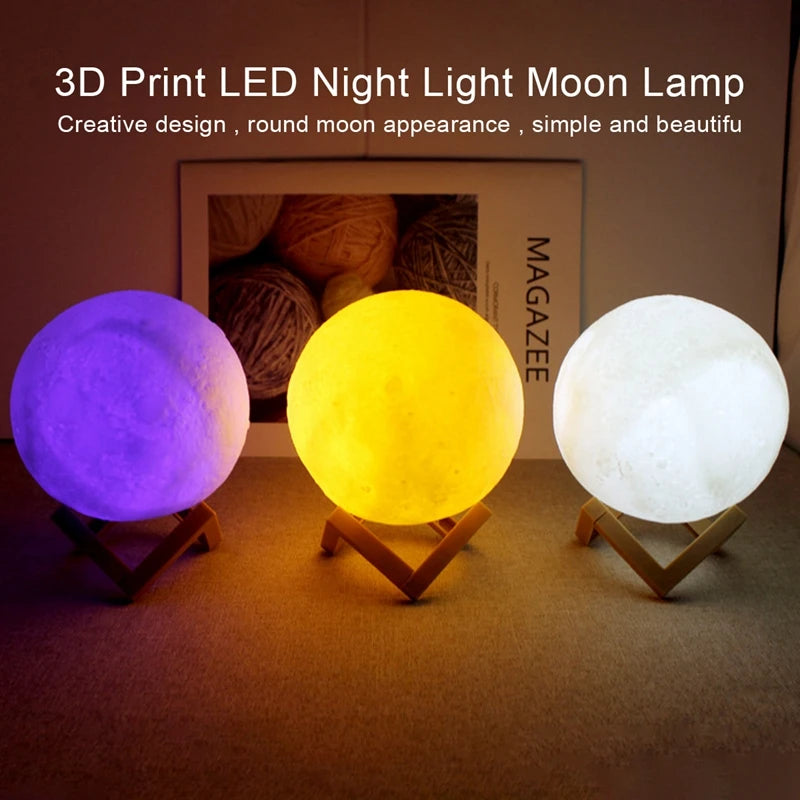 Book Light LED Moon Light Galaxy Light, Moon Night Light, Bedroom Decoration Indoor lighting
