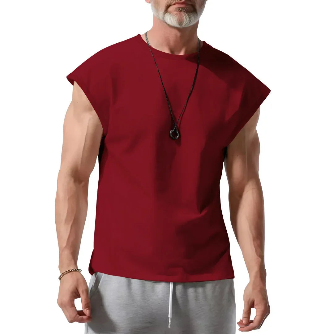 Men's clothing summer new sleeveless t-shirt youth casual loose thin vest men