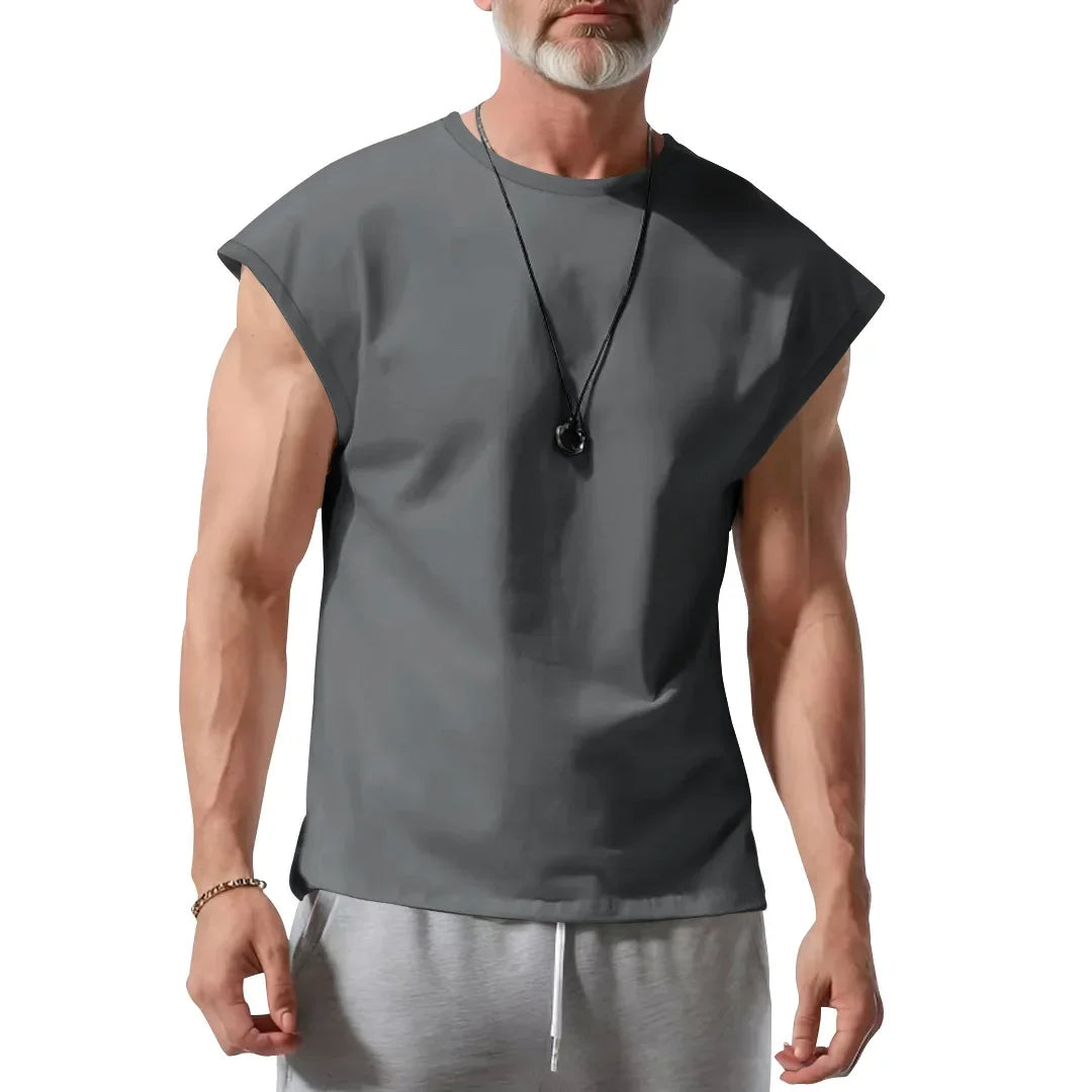 Men's clothing summer new sleeveless t-shirt youth casual loose thin vest men