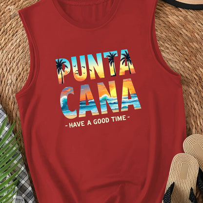 Cana tip Punta Cana beach scenes Women's casual vest