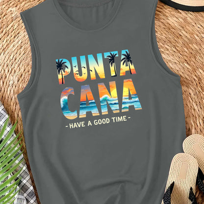Cana tip Punta Cana beach scenes Women's casual vest