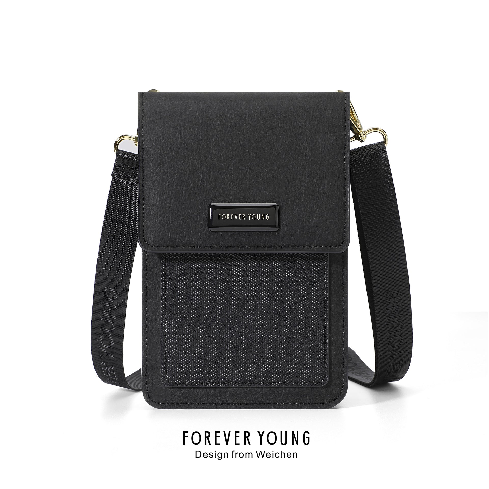 Forever Young new solid color simple niche mobile phone bag