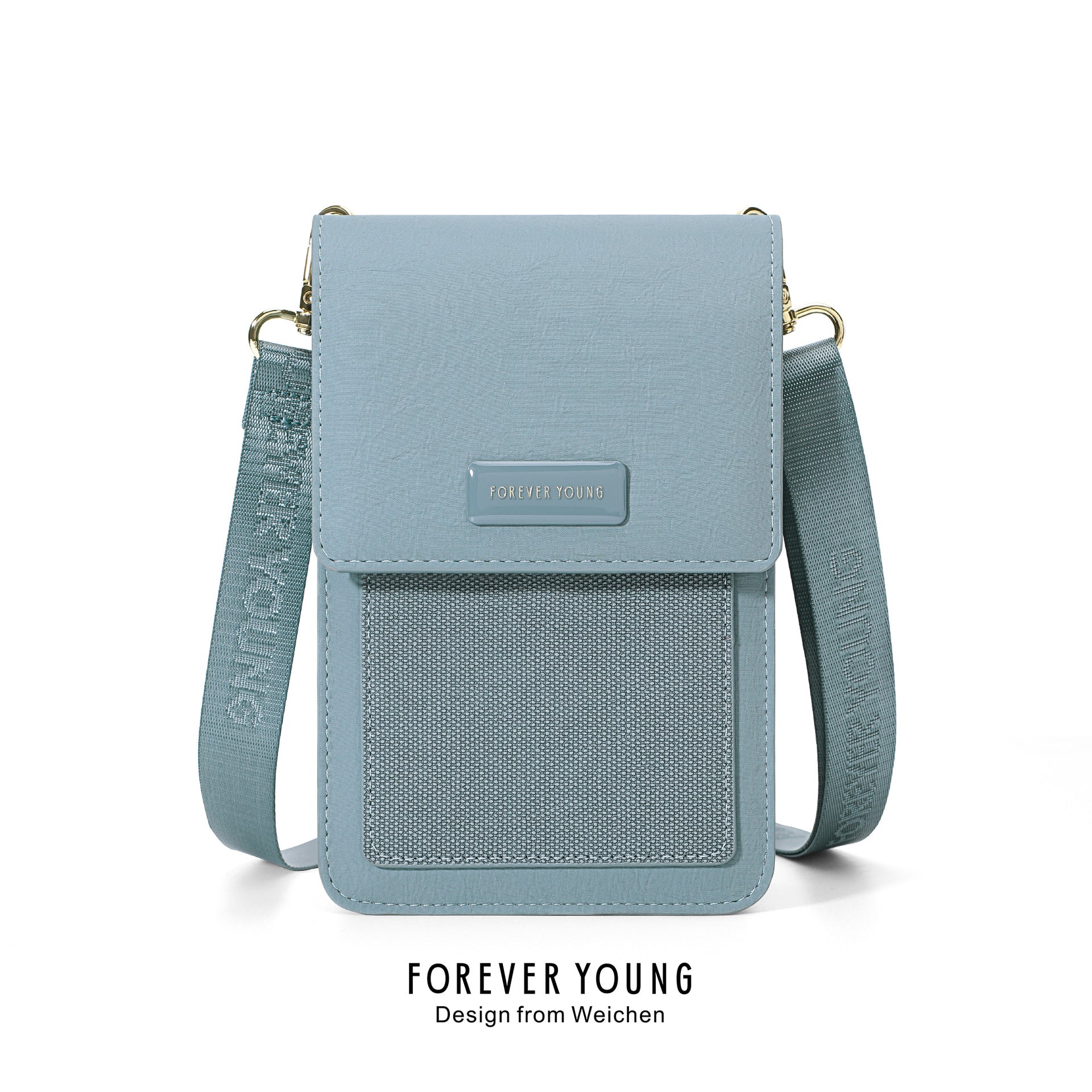 Forever Young new solid color simple niche mobile phone bag