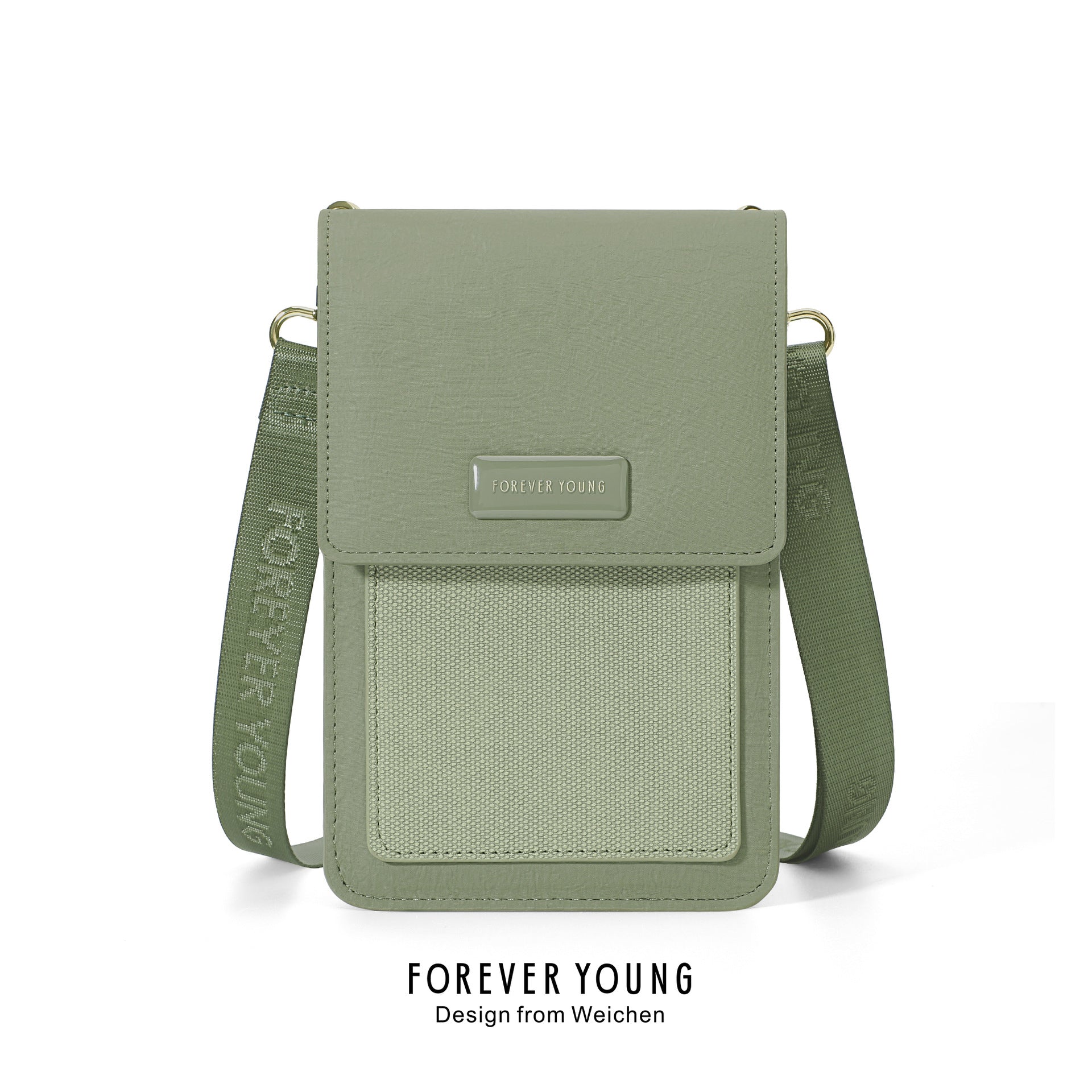 Forever Young new solid color simple niche mobile phone bag