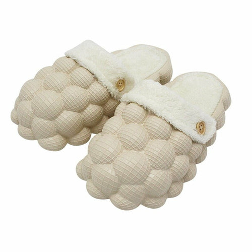 CUTE & COMFY SLIDES -Non-slip Warm Cotton Bubble Slides for Home