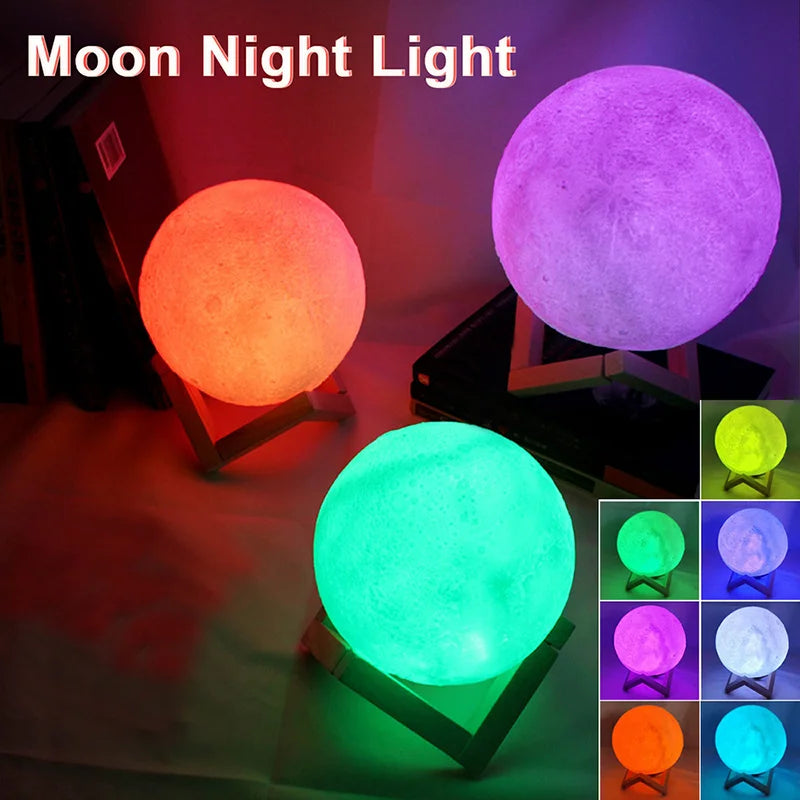Book Light LED Moon Light Galaxy Light, Moon Night Light, Bedroom Decoration Indoor lighting