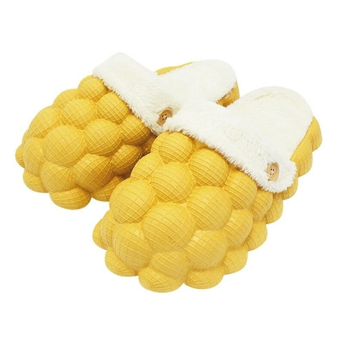 CUTE & COMFY SLIDES -Non-slip Warm Cotton Bubble Slides for Home