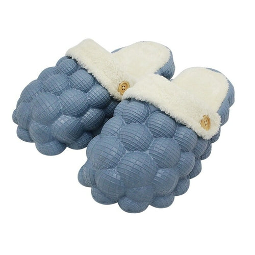 CUTE & COMFY SLIDES -Non-slip Warm Cotton Bubble Slides for Home