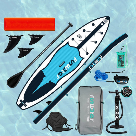 FUNWATER sup Board Tour Inflatable sup Surfboard Water Sports Waterplay Surfing sup Board Paddle Board