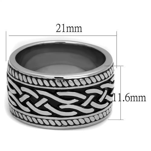 Tribal Men Stainless Steel Epoxy Rings TK2239