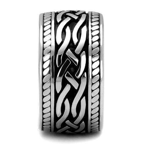 Tribal Men Stainless Steel Epoxy Rings TK2239