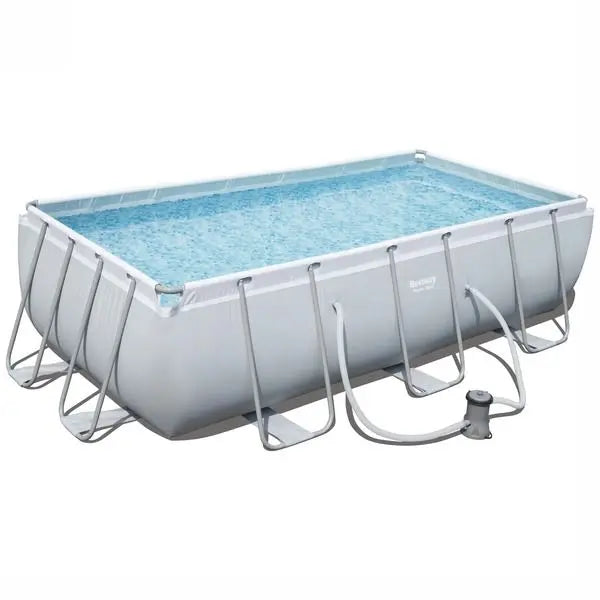 Bestway 56251 4.04mx2.01mx1m Rectangular Metral Frame Swimming Pool for Family