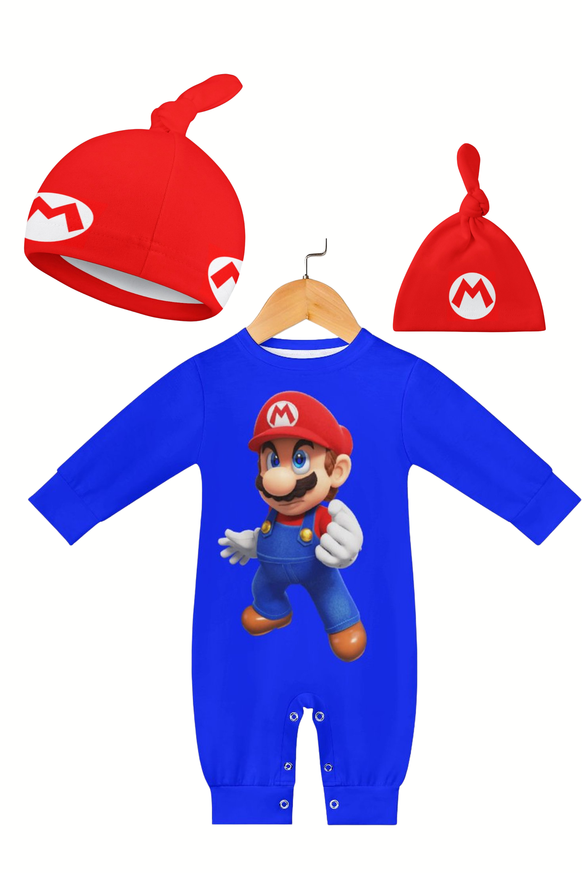 Mario -Baby Long Sleeve Onesie Set