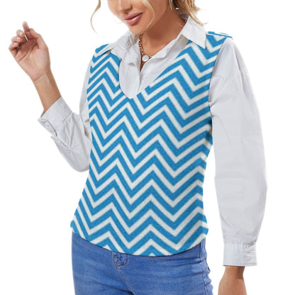 KSC's Custom Designs Women's Long Sleeve Button Knit Vest - 10 OPTIONS INSIDE