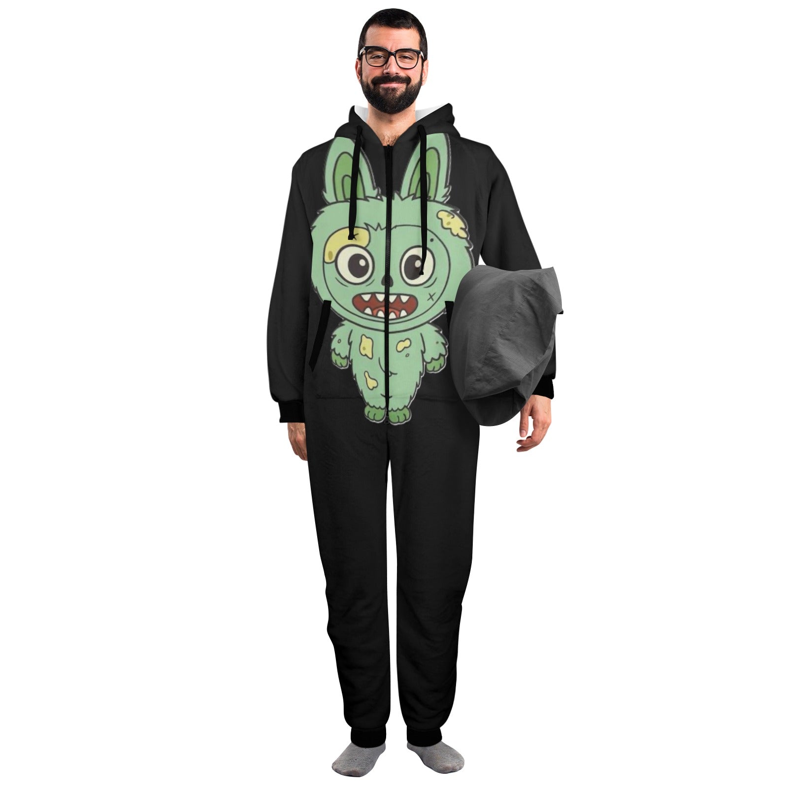 KSC's Exclusive Halloween Adult Unisex Onesie - Labubu Zombie