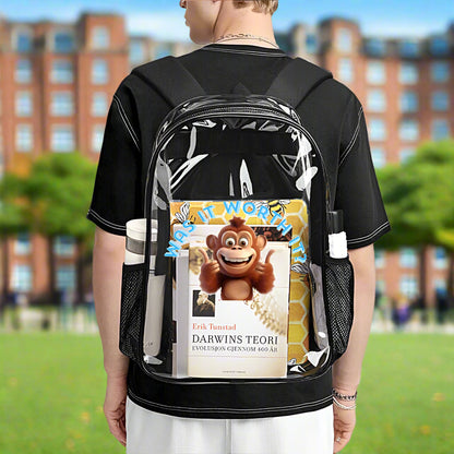 KSC's Custom Designs On Transparent Bag 17 inch New