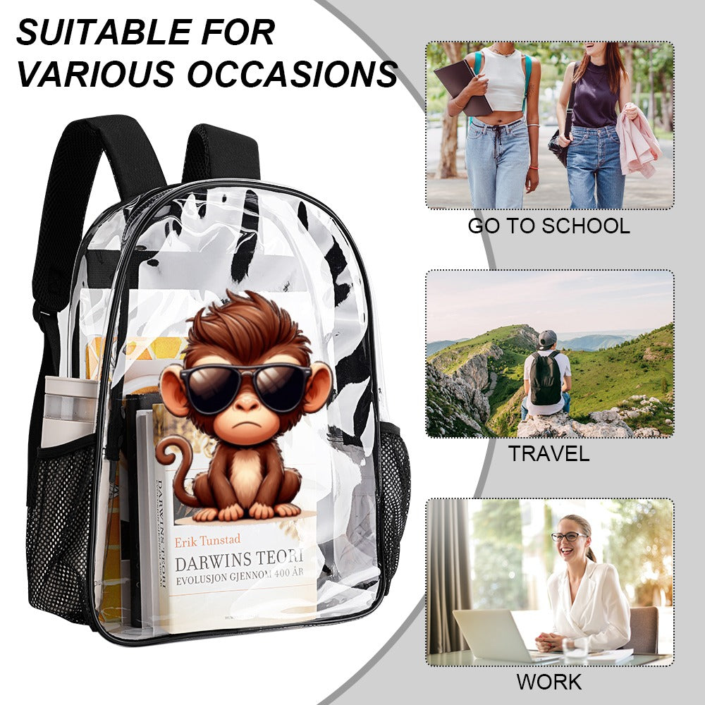 KSC's Custom Designs On Transparent Bag 17 inch New