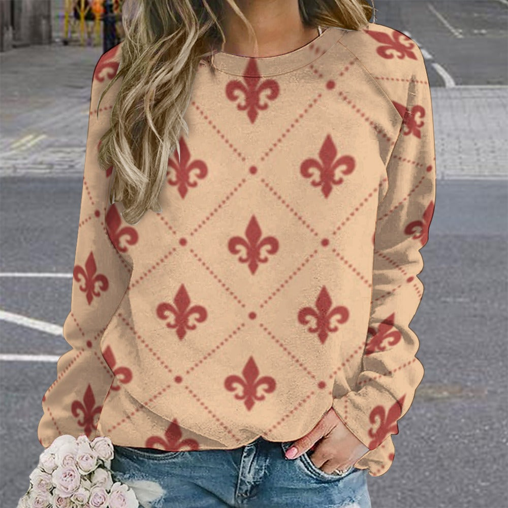 Raglan round neck KSC's Exclusive Women's Sweater Collection (10) Designs/Styles - Raglan round neck sweater