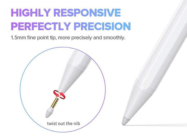 Stylus Pen for iPad 9th &10th Generation-2X, Fast Charge Active Pencil Compatible with 2018-2023 Apple iPad Pro11&12.9 iPad Air 3/4/5,iPad 6-10