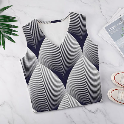 KSC's Custom Vest Designs Women's Long Sleeve Button Knit Vest - 10 OPTIONS INSIDE