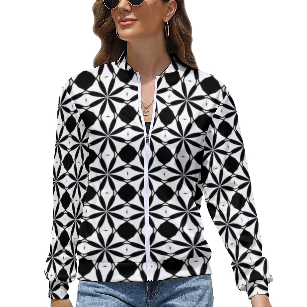 Women's Long Sleeve Zipper Jacket - (10 Options) KSC's Limited Edition Designer Collections