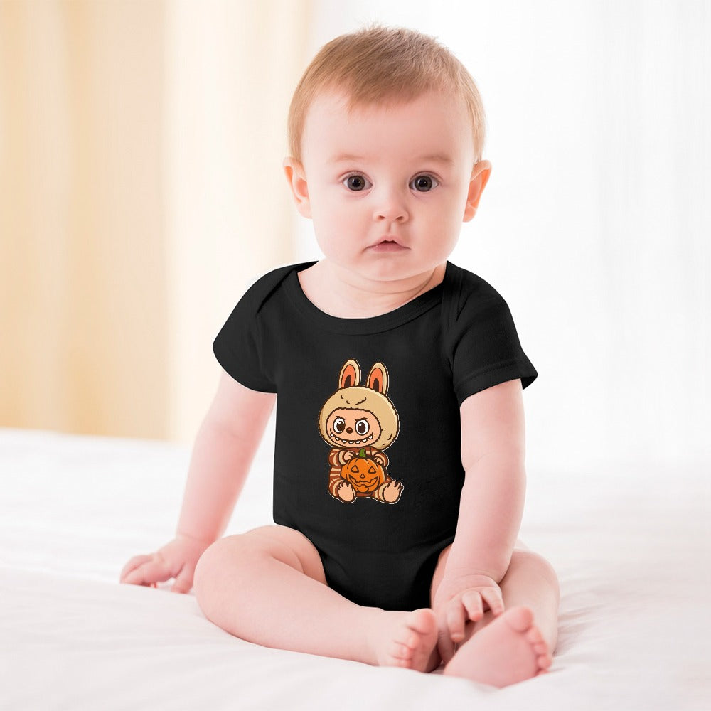 Baby Halloween Labubu Short -Sleeve Baby's Bodysuit