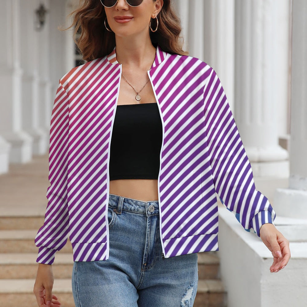 Designer Style Women's Long Sleeve Zipper Jacket (10 Options) - KSC's Limited Edition Collections