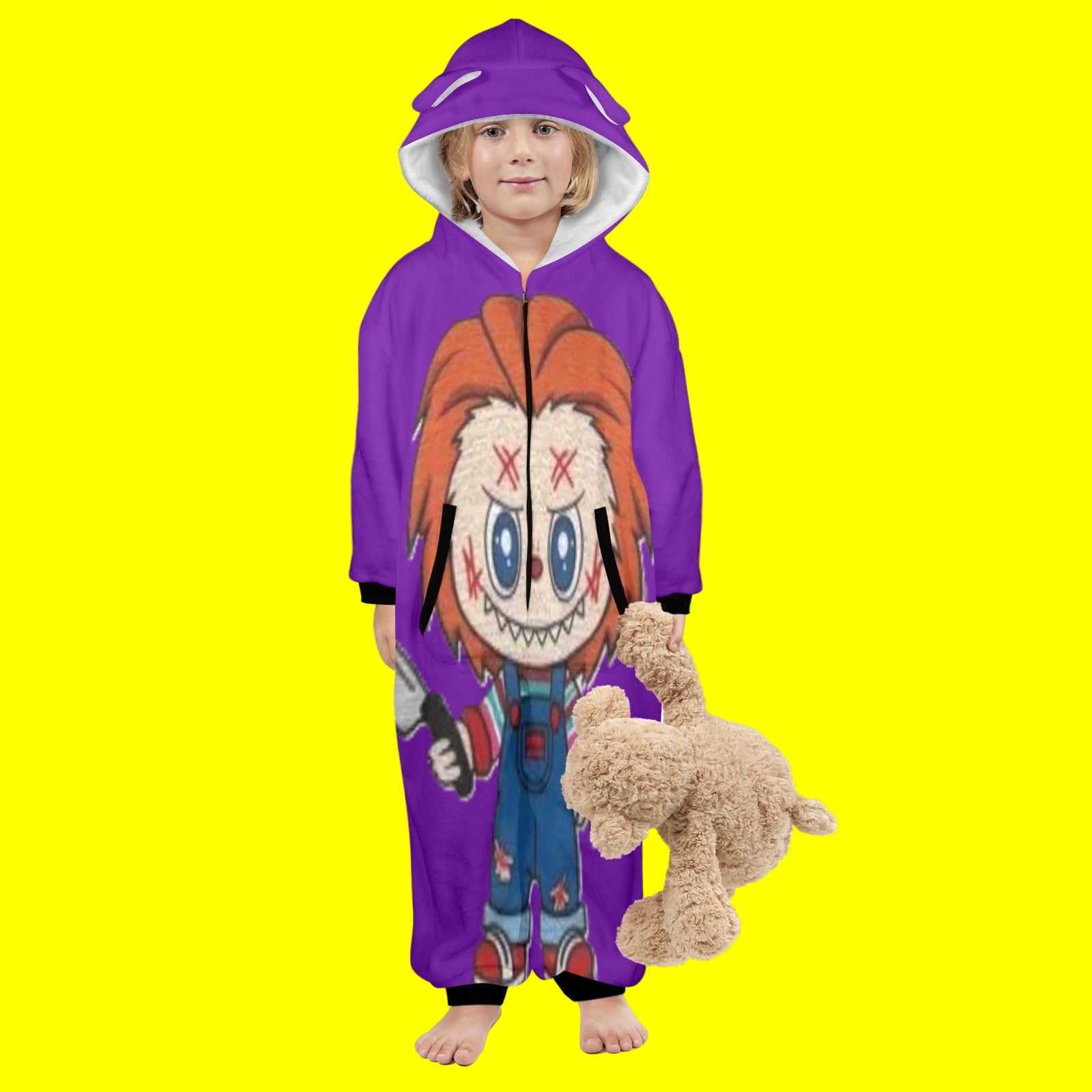 KSC's Halloween Good Guy Labubu Doll Lil Kid Unisex Onesie 2 to 7 years old