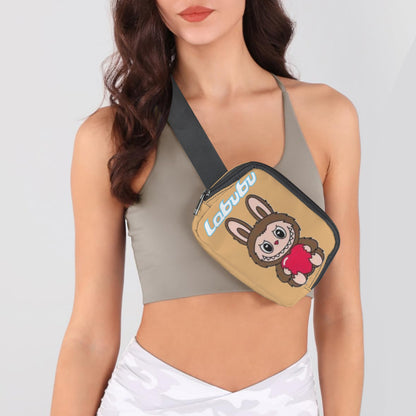 🧸💖 “Heart-Stoppingly Cute!” Labubu Love Bags – Trending Crossbody & Fanny Style for All Ages -Most Popular & Trending Cute Brown Labubu Holding Heart Cross Body Bags- Fanny Bags for Adults & Kids