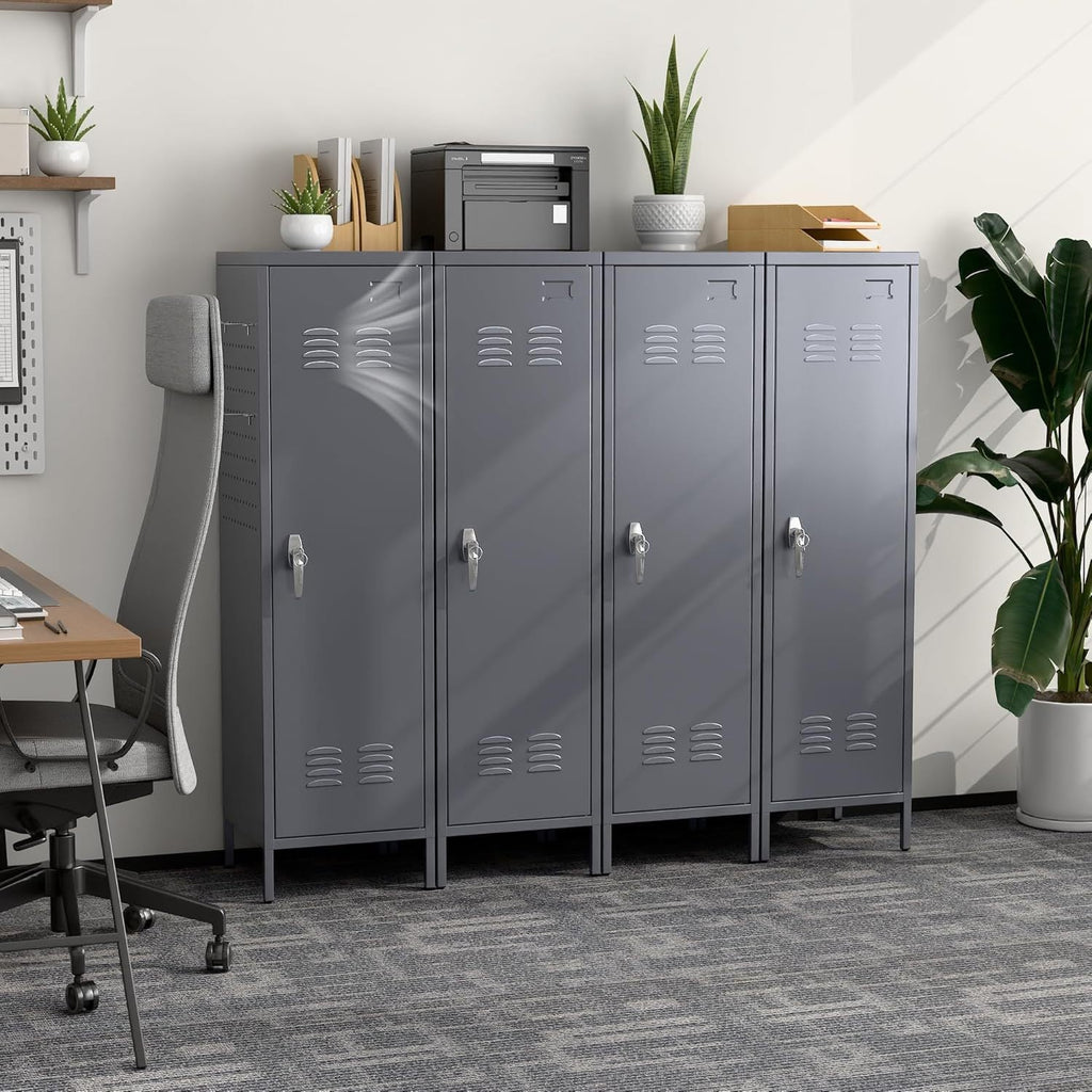 Metal Lockers For Kids, Teens, College Dorms, or Employees With Handle,Metal Storage Locker