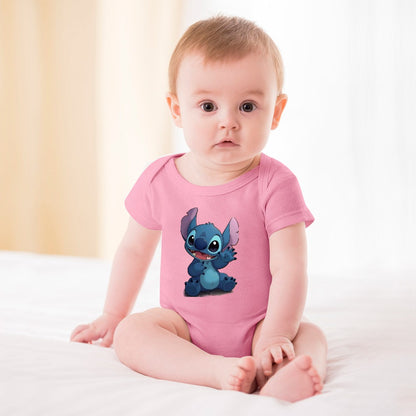 BABY GIRL CLOTHING CARTOON PRINT DESIGNS GIRL Short -Sleeve Baby's Bodysuit - CARTOON PRINTS