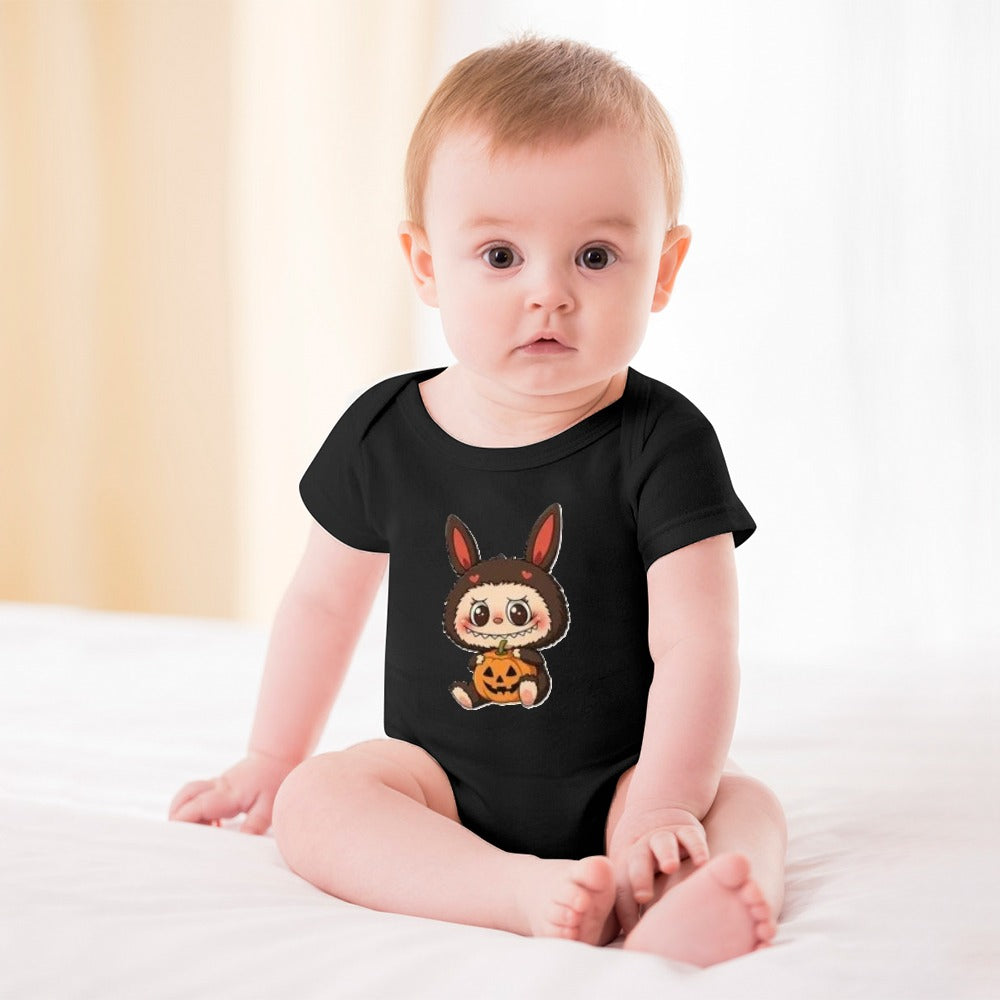Baby Halloween Labubu Short -Sleeve Baby's Bodysuit