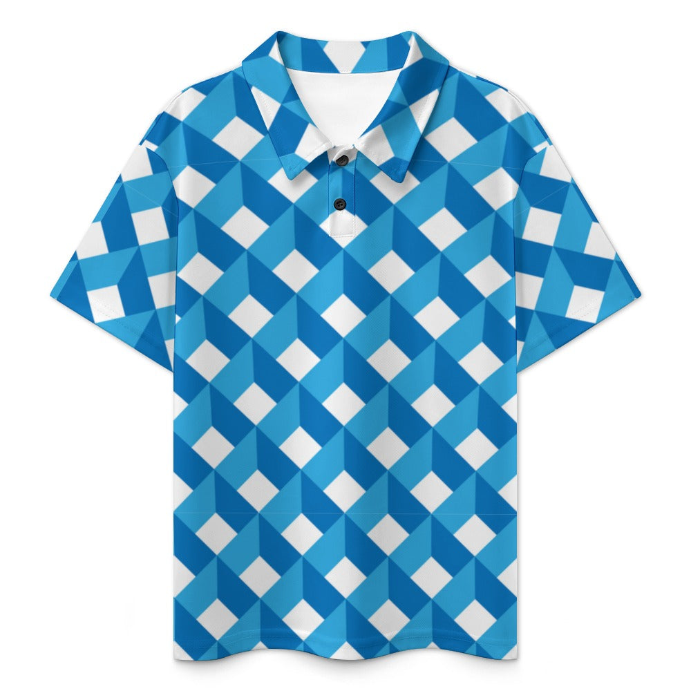 KSC's Exclusive Kids Designs- Young Men's/Boys New Kid's Shoulder buttoned polo shirt