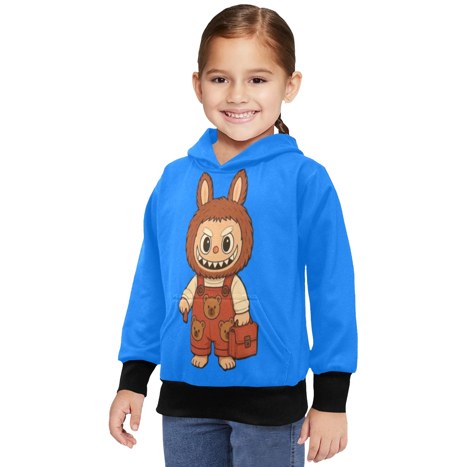 KSC's Limited Edition Labubu Hoodies -Little Girls' Long Sleeve Hoodie