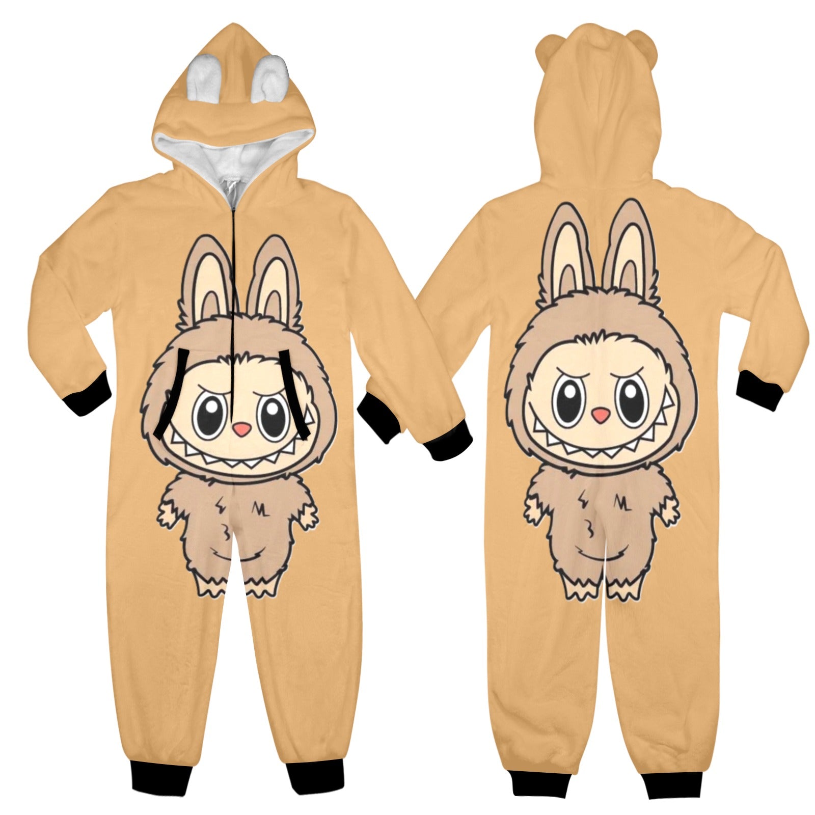 KSC's Exclusive Big Kids Onesie Labubu (8 to 15 Years) Tan Brown Labubu