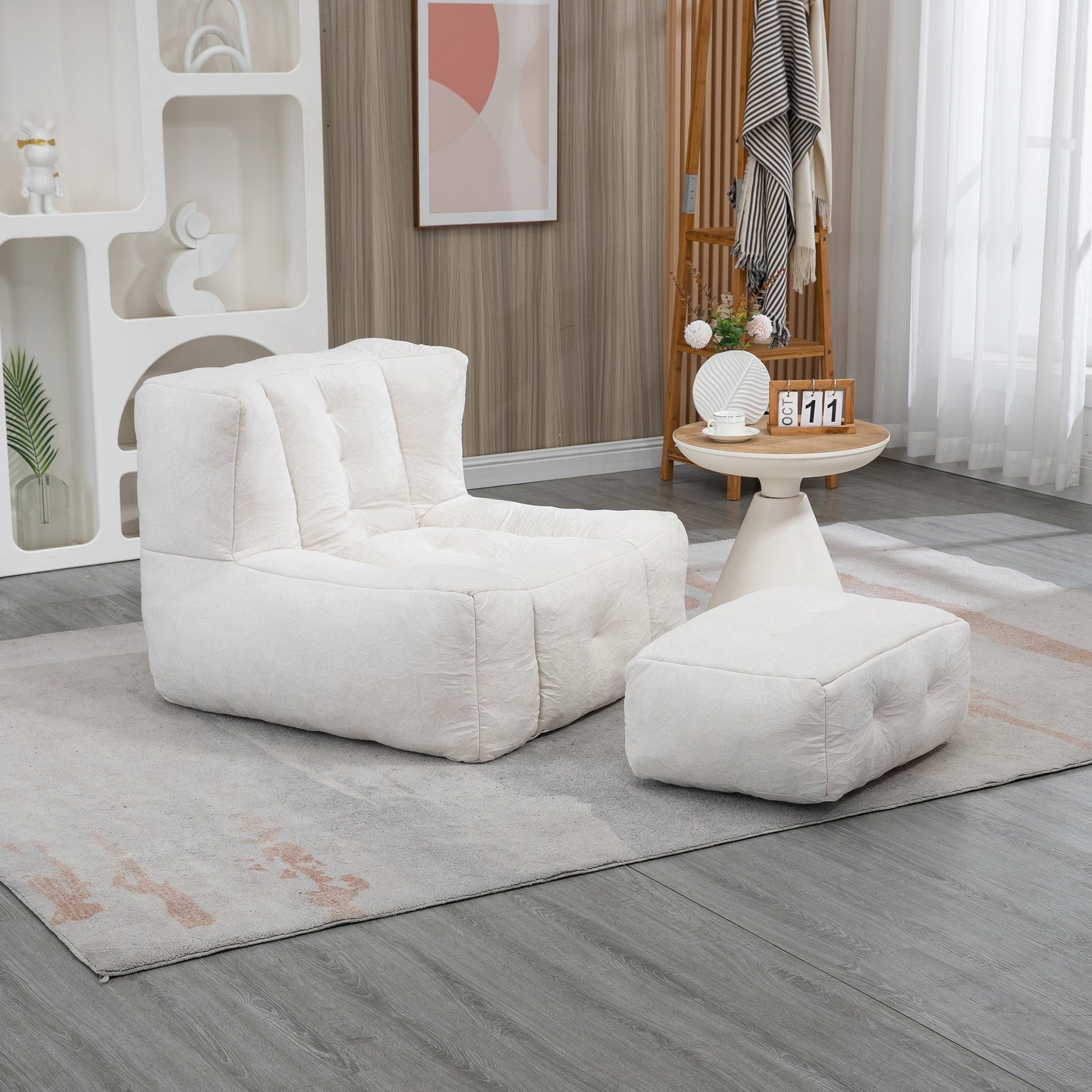 Fluffy bean bag chair, comfortable bean bag for adults and children,