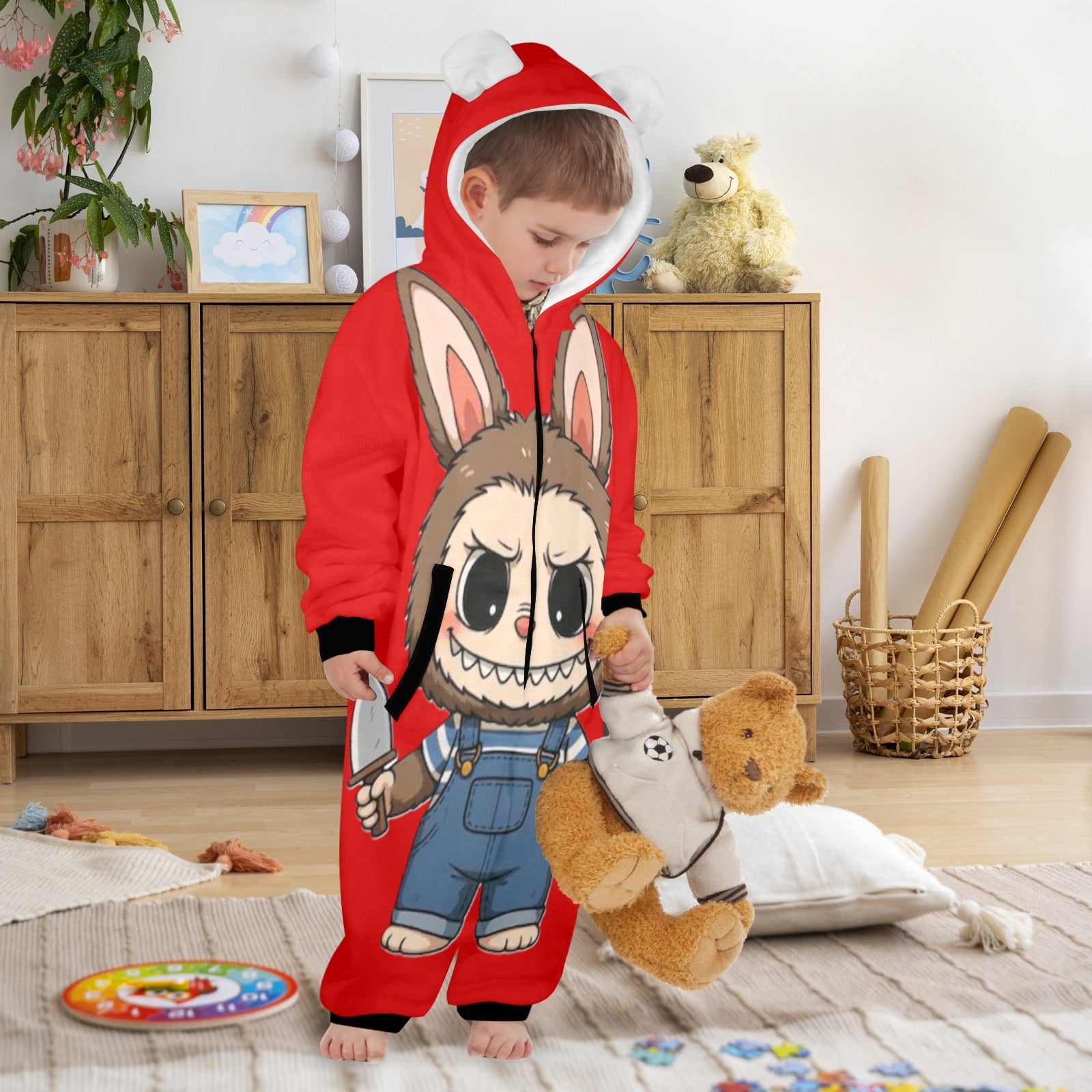 KSC's Halloween Exclusive Little Kids Unisex Onesie Labubu Chucky