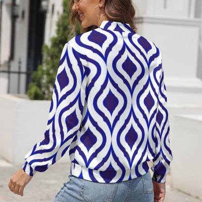 Women's Long Sleeve Zipper Jacket