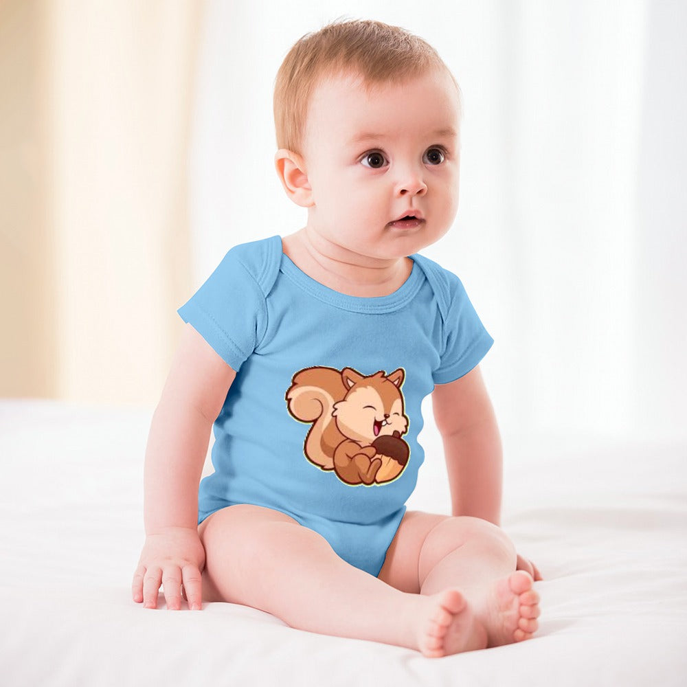 BABY BOY CLOTHING CARTOON PRINT DESIGNS BOYS Short -Sleeve Baby's Bodysuit - CARTOON PRINTS