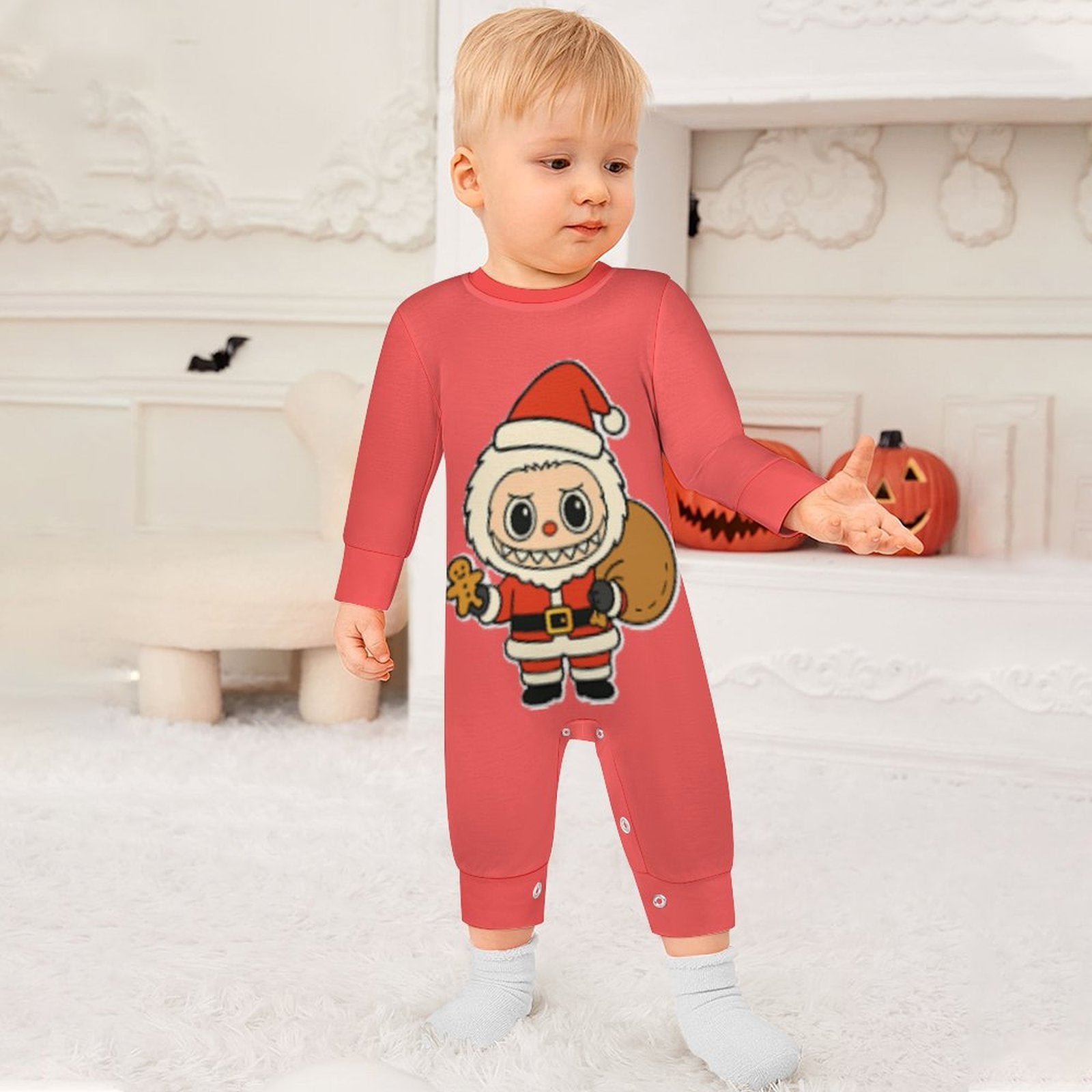 Baby Christmas Onesie Long Sleeve Baby Onesie Romper