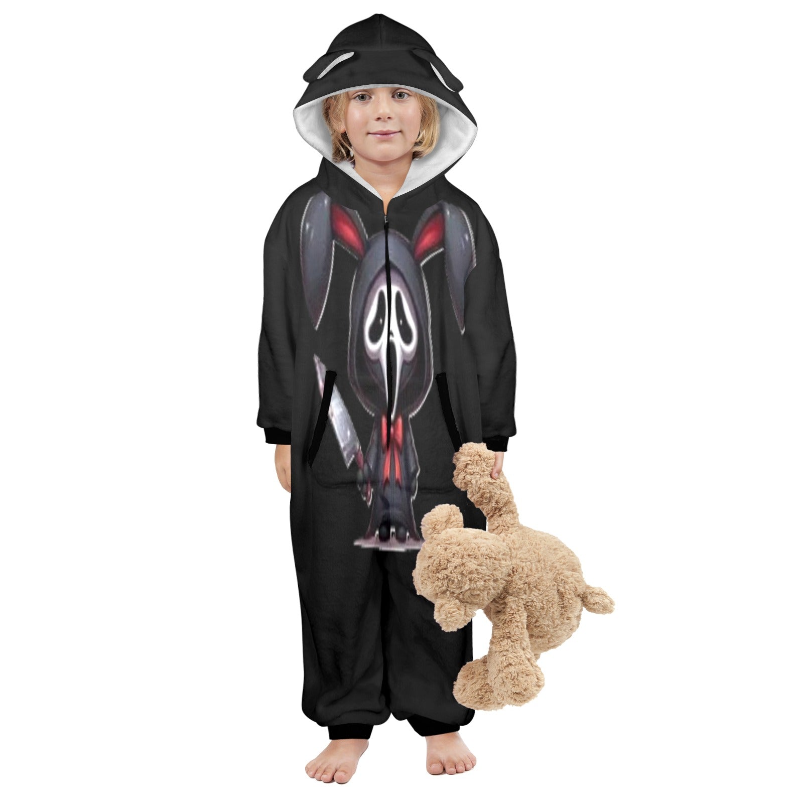 KSC's Exclusive Labubu Little Kids Onesies (2 to 7 Years Old) - Ghost Face Labubu