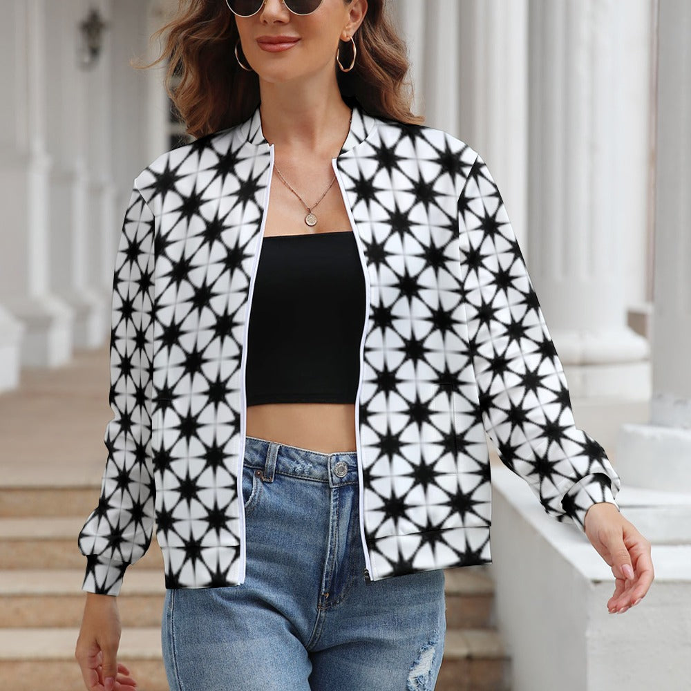 Women's Long Sleeve Zipper Jacket - (10 Options) KSC's Limited Edition Designer Collections