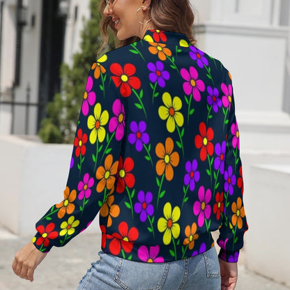 Women's Long Sleeve Zipper Jacket