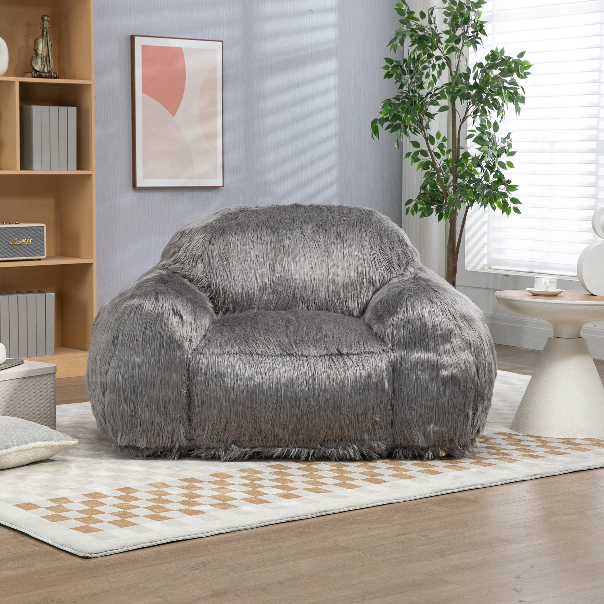 Bean bag chair lazy long hair sofa bean bag chair adult, teen high