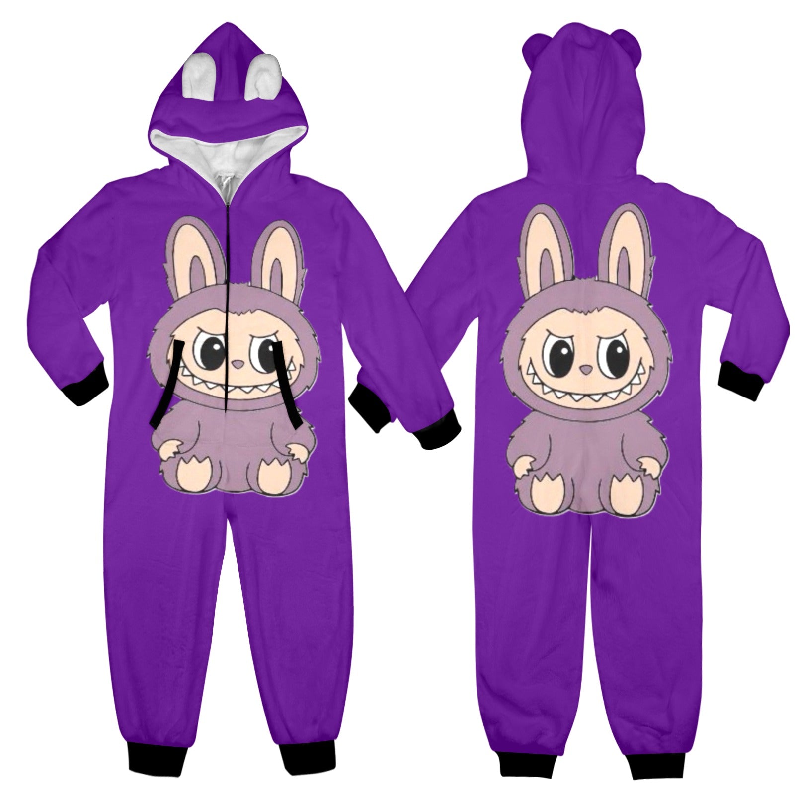 KSC's Exclusive Big Kids Onesie Labubu (8 to 15 Years) Purple w/Purple Labubu